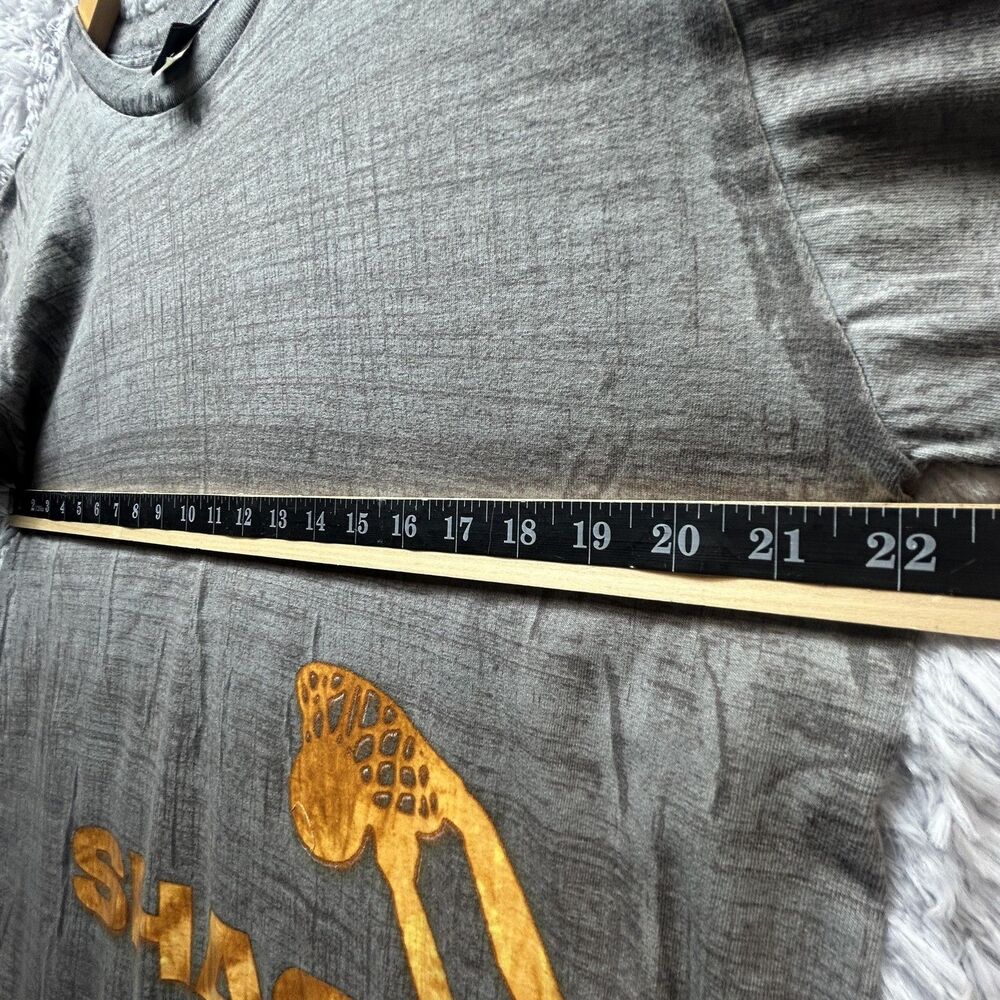 Vintage 90s Shaq Shirt Hardwood Mens Medium Gray Gold Graphic Basketball Dunk - Picture 9 of 15